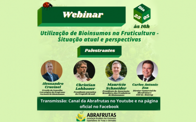 Webinar: Utilização de Bioinsumos na Fruticultura – Situação atual e perspectivas